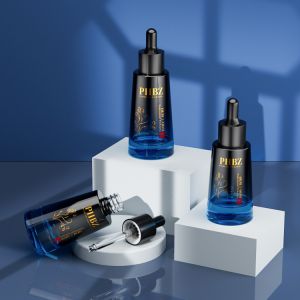 China Transparent Red Glass Dropper Bottle For Serum Lotion Toner on sale