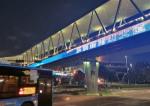 P25 50 Outdoor Indoor Glass Transparent Film LED Display Transparent Panels
