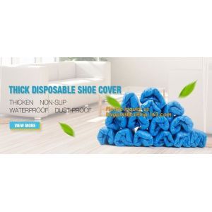 THICK DISPOSABLE,DUST-PROOF,CPE COATED,SMS BOOT COVER,NON WOVEN SHOE COVER,heavy