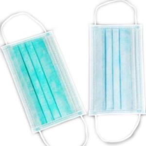 China 3 Layers Disposable Non Woven Mask Customized Size Personal Care White Blue factory