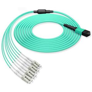 China LC Multimode Gigabit Fiber Optic Cable Connector MPO Jumper OM3 OM4 factory