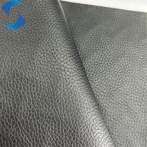 China 100% Polyester Knitted Backing Technics PVC Leather Fabric faux leather fabric for car seat cover factory
