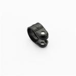 Black JY-28 Metal Pipe Clips Zinc Plated SPCC Metal Tube Clips
