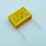 Heatproof Pitch 22.5mm X2 Safety Capacitor Fire Retardant Yellow Color