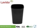 Black Home Use Melamine Coffee Mugs , Food Grade Ceramic Coffee Cup Square 300ml
