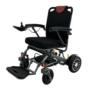 China Lightweight Lithium Battery Wheelchair with 4-Shock Absorption System factory