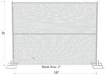 8'x14' chain link fence panels pipe 41.2mm chain link mesh 57mm x 57mm x 3.00mm