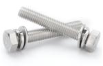 Stainless Steel Hexagon Bolt With Spring And Plain Washer Hex Head SEMS Screws