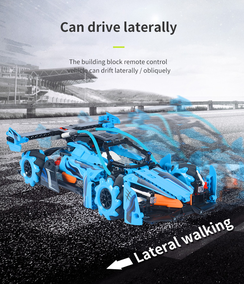 Unisex Green Fome Building Blocks Remote Control Car Rc Car 10 Km Speed 4x4 High Speed