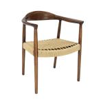 Custom Kennedy Armrest Chair Modern Nordic Style Solid Wood President Dining