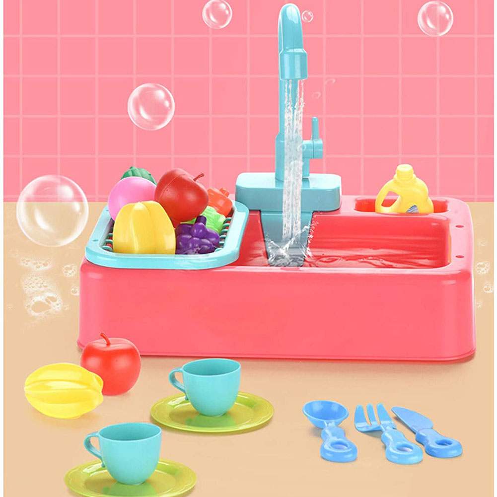 Electric Dishwasher Playing Toy Kitchen Toys Set for Boys Girls Age Range 2 to 4 Years