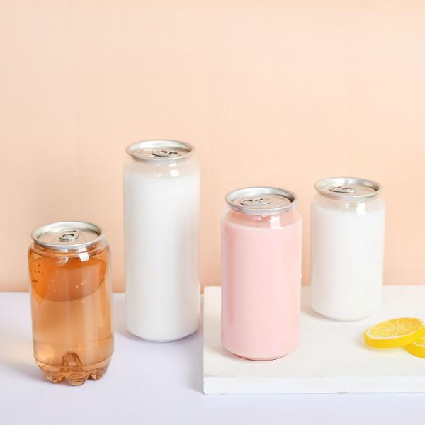 Leak proof Modern Milk Tea Bottles Clear Design with Square Round Shape Handle