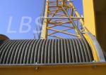 Overhead Transmission Hoisting Tower Crane Winch High Strength Steel