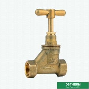 China Double Female Original Brass Color Garden Tap Brass Bibcock Valve Brass Tap Brass Faucet factory