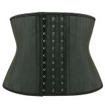 Stomach Trimmer Belt Short Torso Waist Trainer 25 Steel Boned Corset 3 Rows Hook