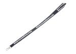 Durable Black 470mm Length Custom Polyester Lanyards Black Color Highly Safety