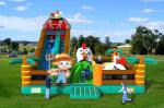 0.45mm PVC Chicken Farm Playground Inflatable Bouncer