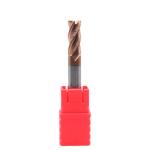 4mm Dia 4*10*4*50 TiAISiN Coated 4 Flat Flutes Carbide Square End Mill For