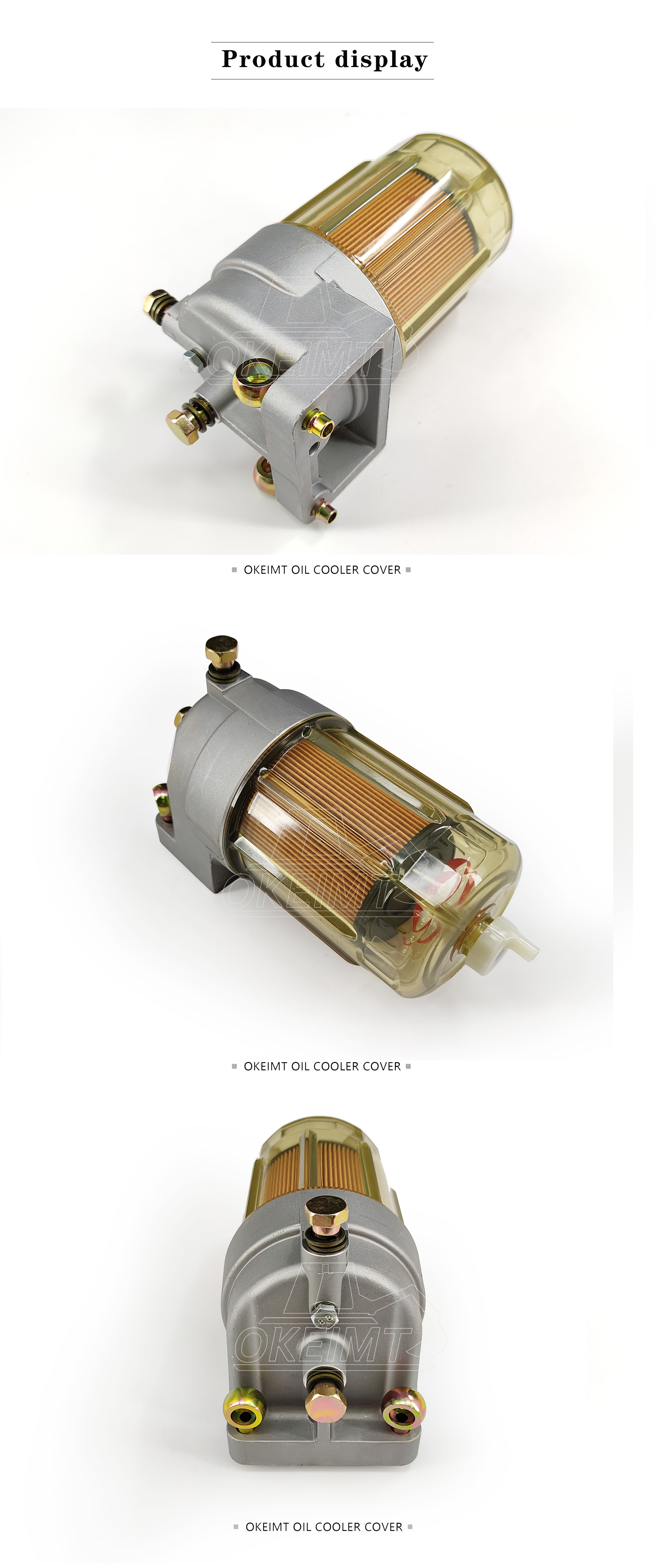 Aluminum Fuel Water Separator YN21P01068F1 YN21P01036R100 ME444894 Fuel Filter Assembly For Hitachi ZX200LC-3 4676385
