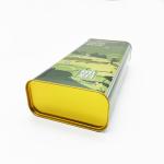 Rectangular Custom Printed Tin Cans , Tinplate Tin Can Food Packaging