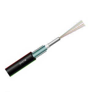 China 12 Core GYXTW Fiber Optic Cable Armoured Central Tube Outdoor Single Mode factory