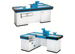 China Unique Design Supermarket Cashier Counter , Durable Cash Register Counter Stand factory
