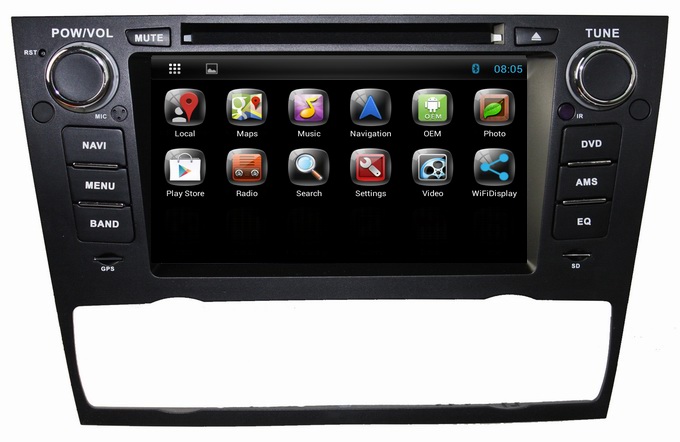 Ouchangbo car radio gps navigation Multimedia BMW E90 /E91 /E92 /E93 with iPod android 4.4