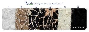 China Black / White Knitted Elastic Lace Fabric For Lady Garment Sunflower Pattern CY-DK0008 factory