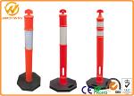 1150Mm Height Plastic Traffic Delineator Post T Top Bollards 6kgs Or 8kgs Black