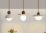 Yellow travertine wooden pendant lamp bedroom for home decorator interior stone