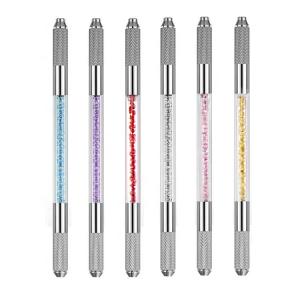 China Double Sides Crystal Acrylic Microblading Tattoo Pen 14cm Length factory