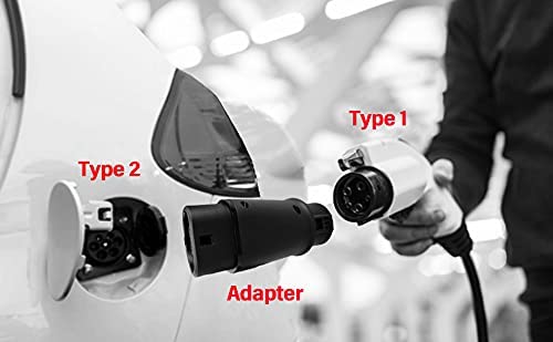 Type 1 to Type 2 EV Adapter 32A SAE J1772 for Replace / Repair