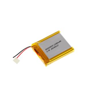 China 3.7v 1100mah Lithium Polymer Battery / Deep Cycle Rechargeable Lipo Battery 103035 factory