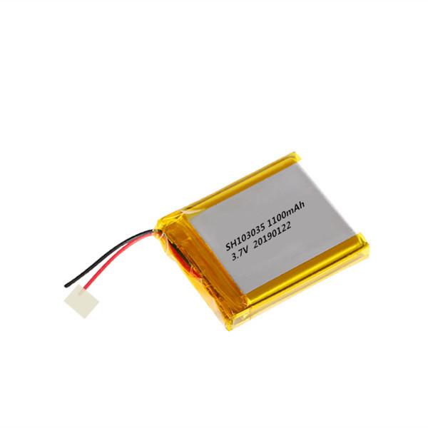 3.7v 1100mah Lithium Polymer Battery / Deep Cycle Rechargeable Lipo Battery