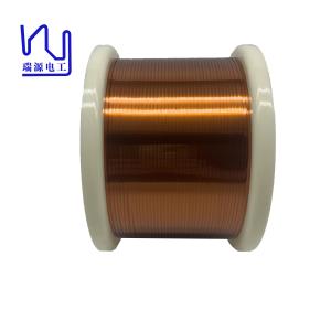 China 0.10*2.00mm Enamelled Copper Winding Wire EI / AIW Class 200/220 Flat factory