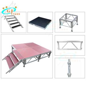 China 1.22M*2.44M Outdoor Aluminum Stage Platform Customizable Color factory