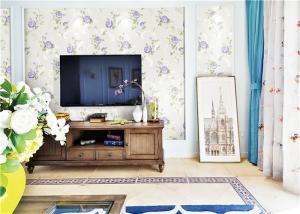 China Easiest Way To Remove Wallpaper , Living Room Embossed Vinyl Wallcoverings factory