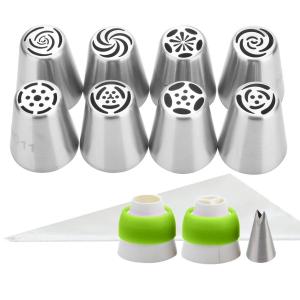 China Russian Stainless Steel Pastry Icing Nozzles Decorating Cakes Cake Tips sets factory