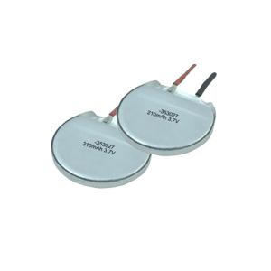 China Custom Powerful Safe Round LiPo Battery 3.7V 210mAh For Electric Toothbrushes factory