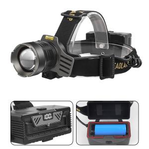 China FTH653-1 Rechargeable Headlamp 1200 Lumen Waterproof IPX4 With Black Aluminum Alloy + ABS factory