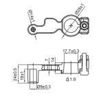 Negative Automotive Battery Terminals Forging Clamp Type ST915135-D6