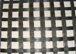 China Durable 50KNM Polyester Geogrid with High Strength for Dike Slope factory