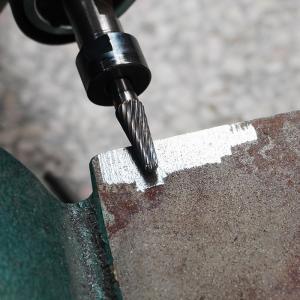 China Woodworking Carbide Burrs 6mm Double Cut Carving Grinder Bit Engraving Tungsten Tool Bit factory