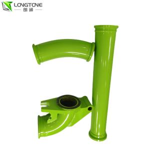 China Sermac Concrete Pump Parts First Casting Elbow 7 Inch Double Layer factory