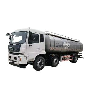 China 18000L Stainless Steel 304 Milk Tanker with Wheelbase 1800 4100mm Customizable Tanker factory