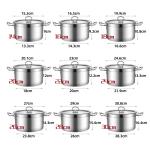 Amazon Top Seller Stainless Steel Food Soup Pot Cooking Pot With Glass Lid