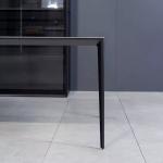 Faux Marble Stone Top Dining Table 1800*900*750mm Gold Finish Diamond Leg