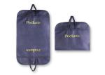 Foldable Non Woven Garment Bag With Zipper Around , Black Suit Cover Bag
