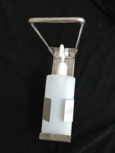 China Stainless Steel Medical Elbow Operated Soap Dispenser With Arm Lever factory
