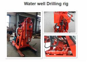 China Small Water Well Borehole Drilling Rig GK-200 Color Customized With Hydraulic Feeding factory